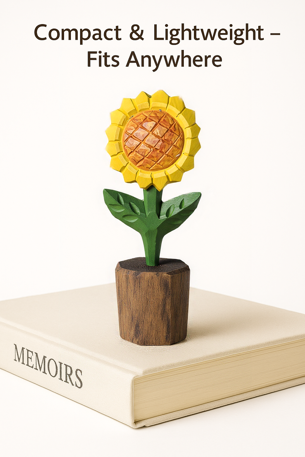 Sunflower Wooden Figurine - Gift Box Included