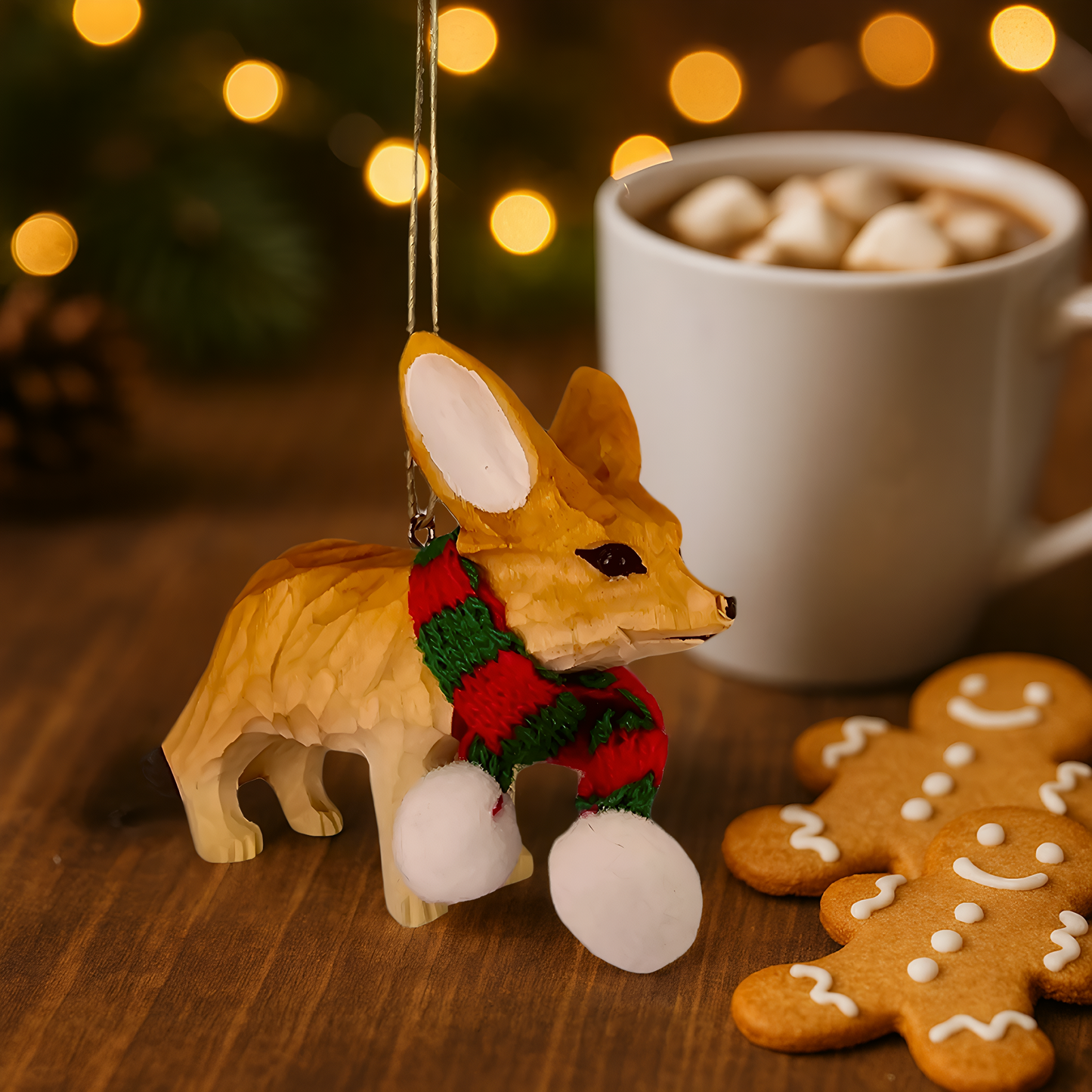 Fennec Fox Christmas Ornament – Gift Box Included