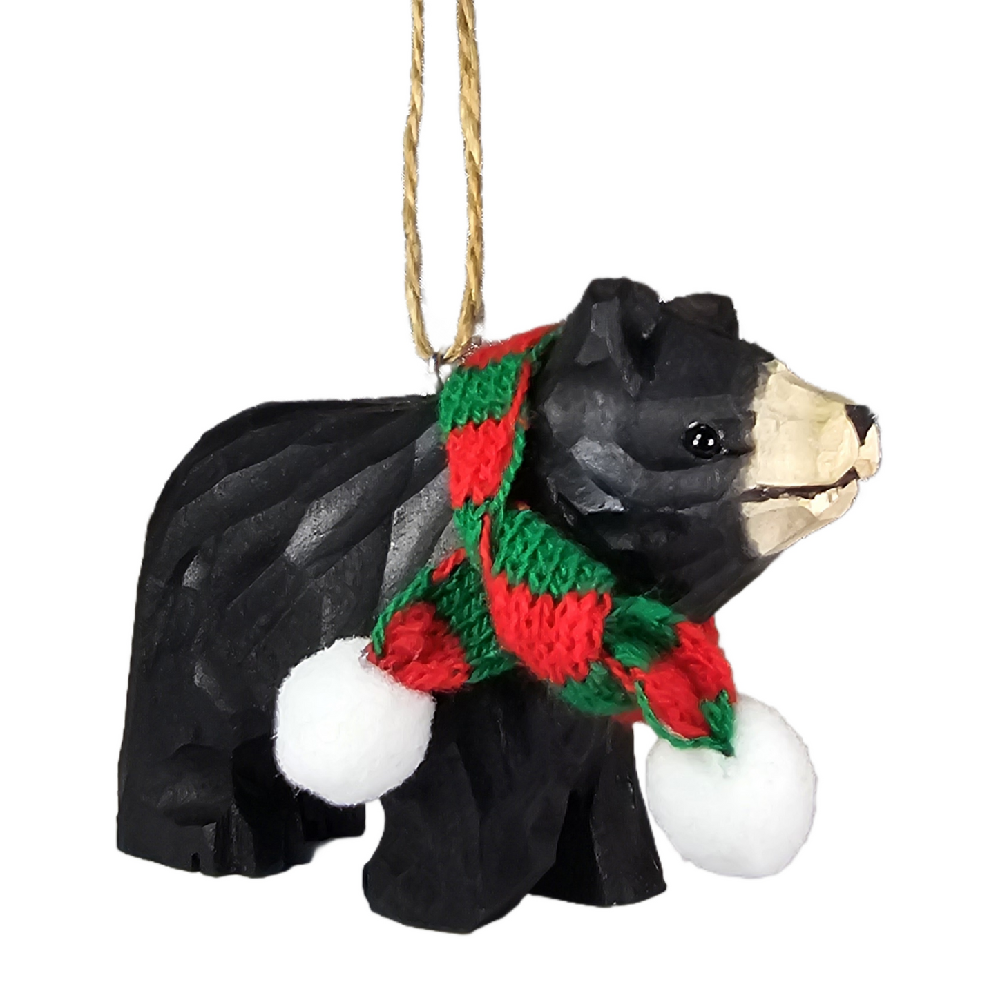 Bear Ornament with Festive Scarf – Gift Box Included
