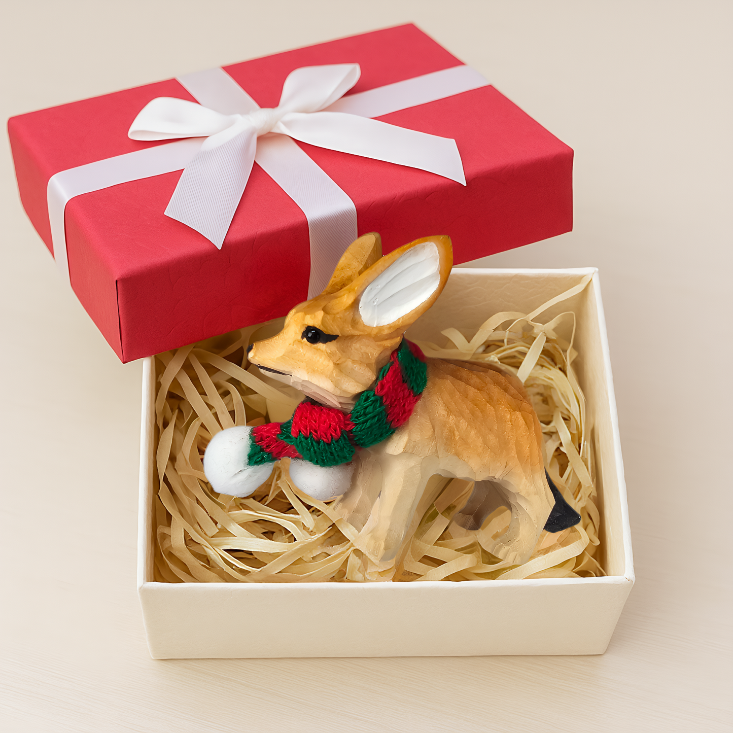 Fennec Fox Christmas Ornament – Gift Box Included