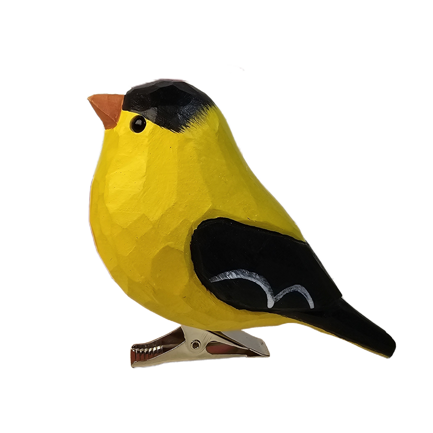 Goldfinch Clip‑On Wooden Ornament - Gift Box Included